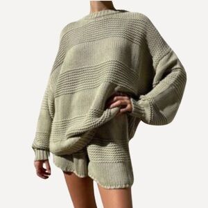 Zulu & Zephyr Olive Ripple Knit Sweater | 4